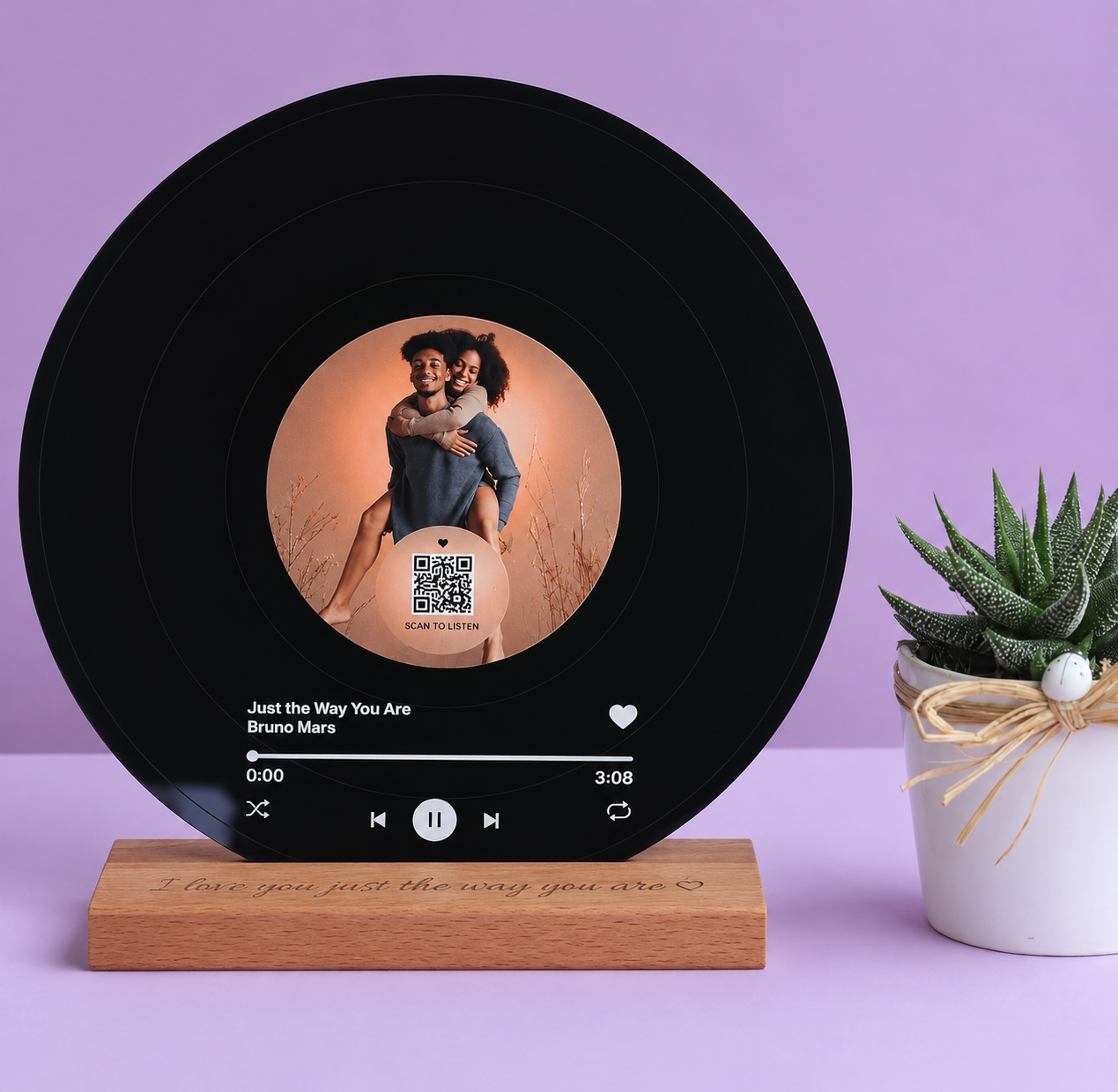 Vinyl QR keepsake